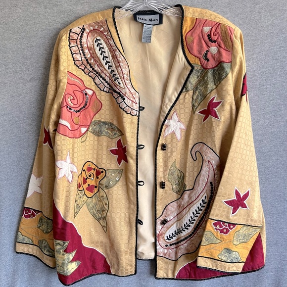 indigo moon Jackets & Coats Indigo Moon Ladies Jacket Large Beige